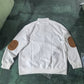 Stand Collar Button Henley Sweater