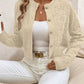 Textured Button-Front Cardigan