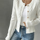 Cable-Knit Button-Front Cardigan