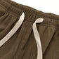 Relaxed Straight-Leg Ribbed Trousers