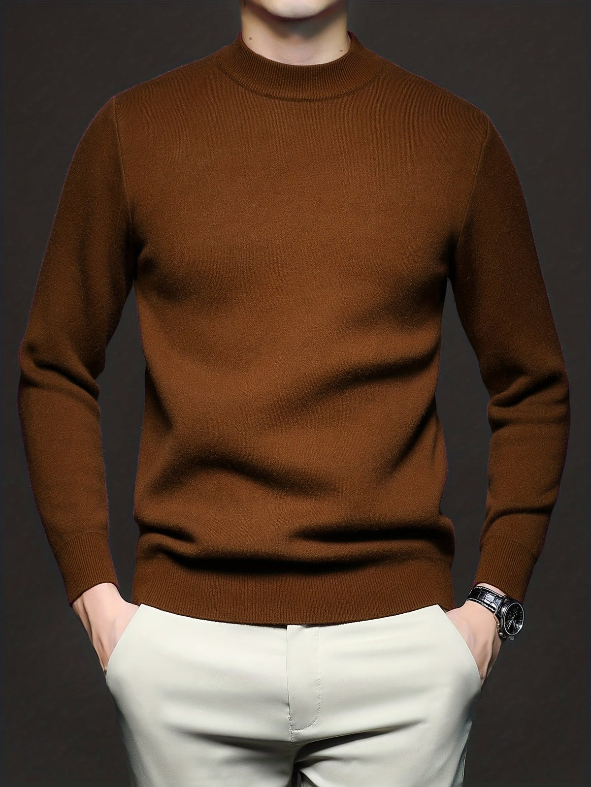 Refined High-Neck Sweater