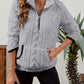 Half-Zip Textured Pullover