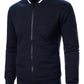 Textured Zip-Up Bomber Jacket