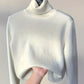 High-Neck Lined Sweater