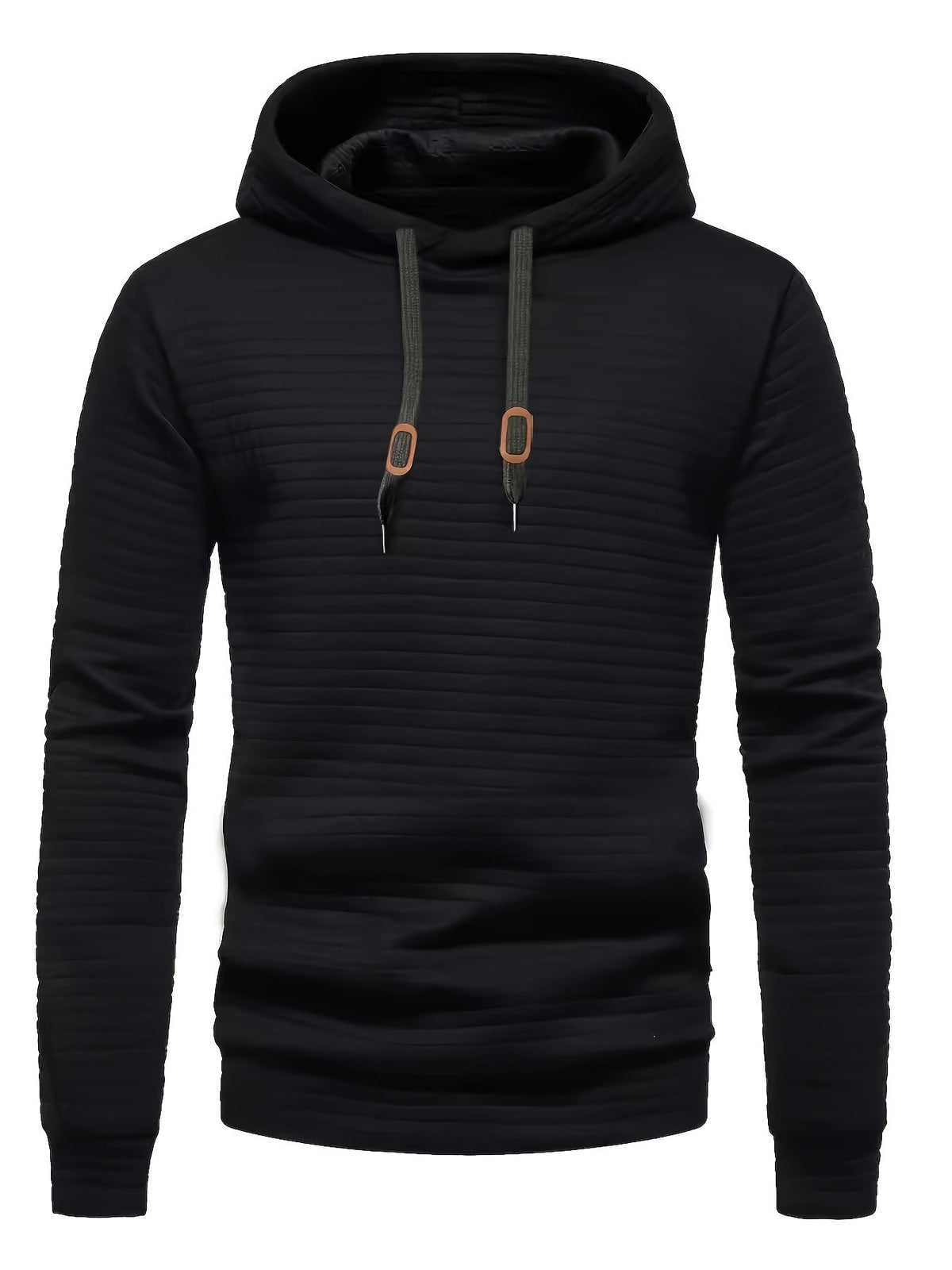Textured Hooded Sweatshirt