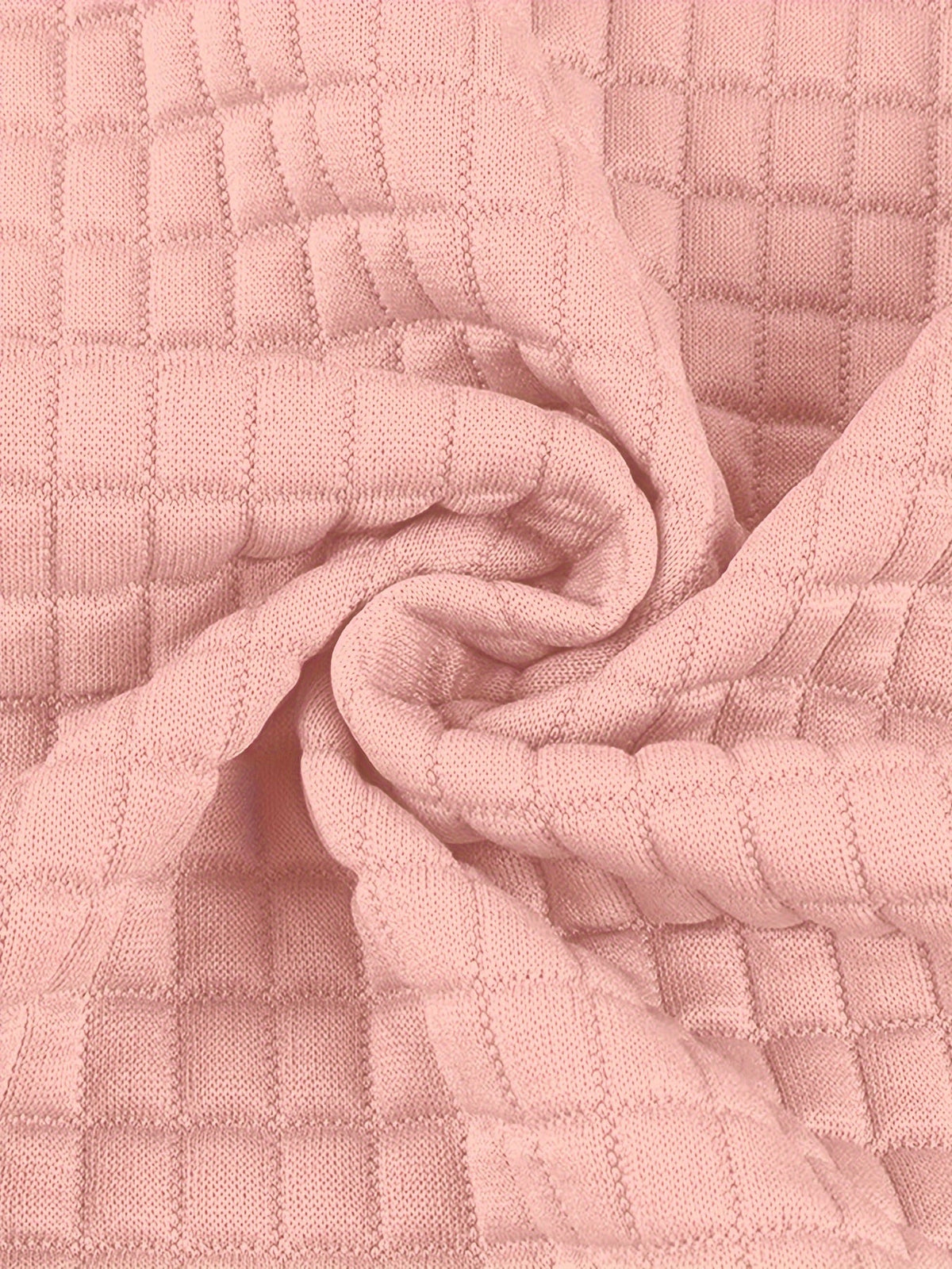 Textured Waffle Knit Hoodie