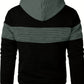 Textured Color-Block Hoodie