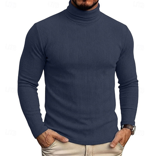 Textured Roll Neck Jumper