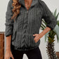 Half-Zip Textured Pullover