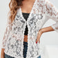 Floral Openwork Cardigan