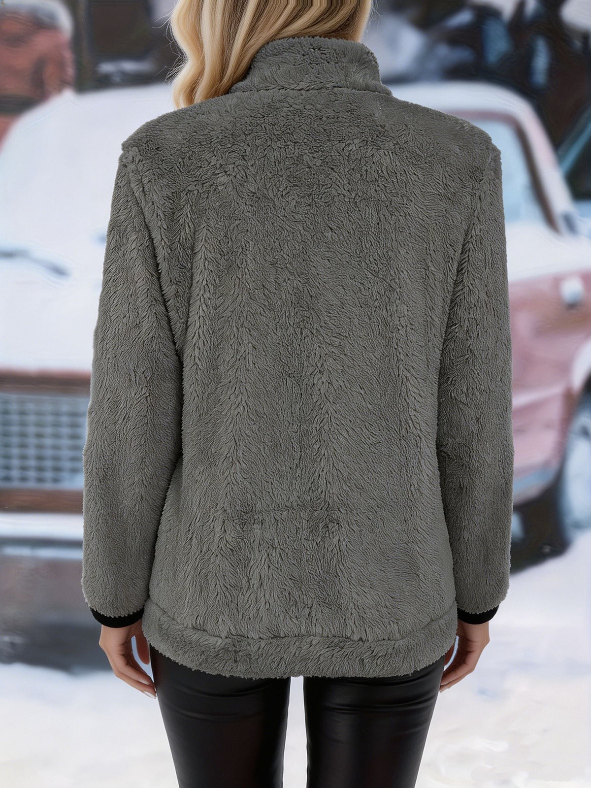 Plush Zip-Up Jacket