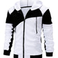 Color Block Zip-Up Hooded Jacket