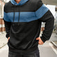 Textured Color-Block Hoodie