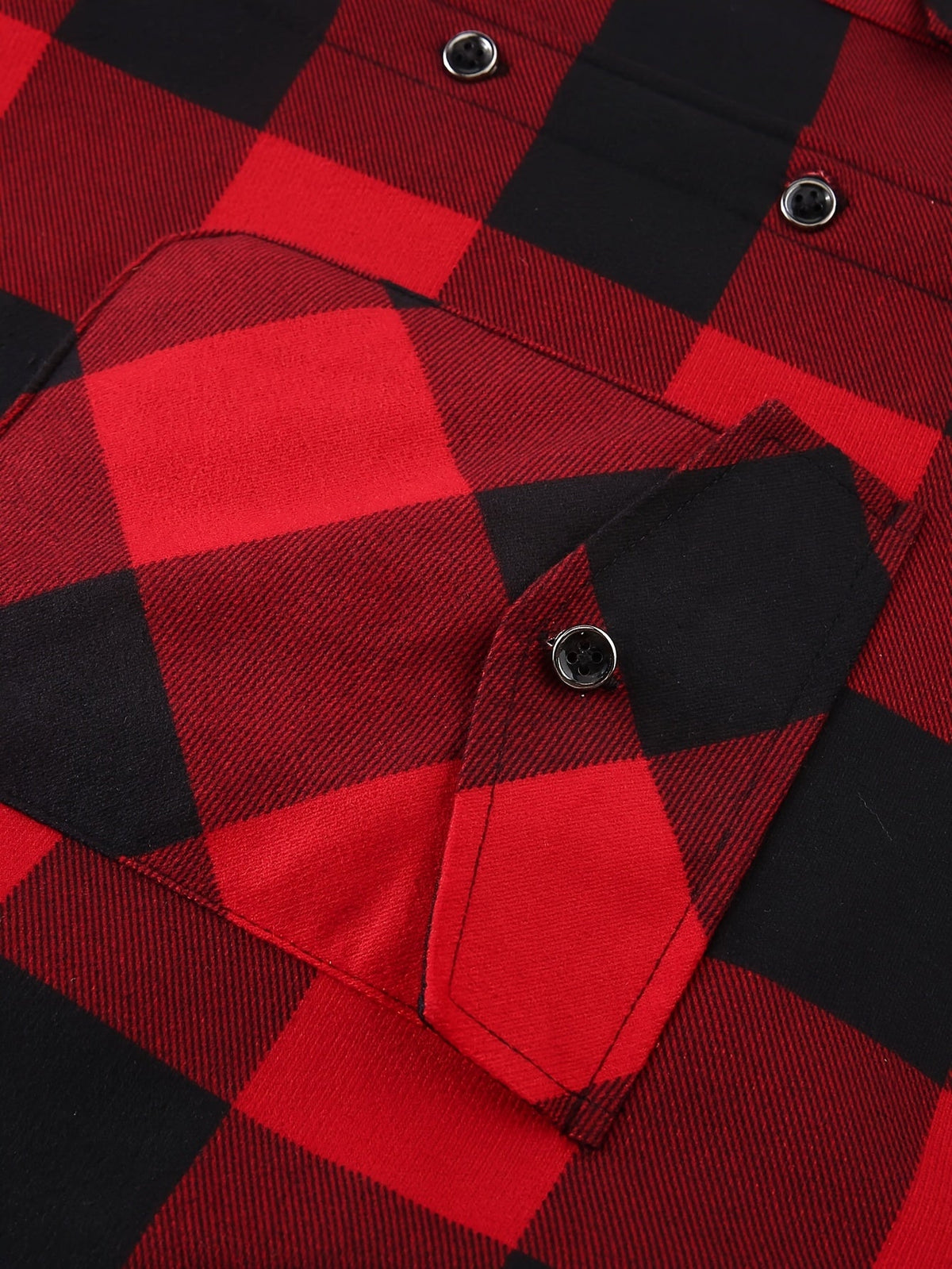 Hooded Check Shirt Jacket
