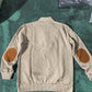 Stand Collar Button Henley Sweater