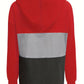 Color Block Button-Neck Hoodie