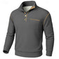 Textured Half-Button Pullover