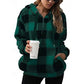 Checkered Quarter-Zip Hoodie