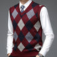 Argyle V-Neck Sweater Vest