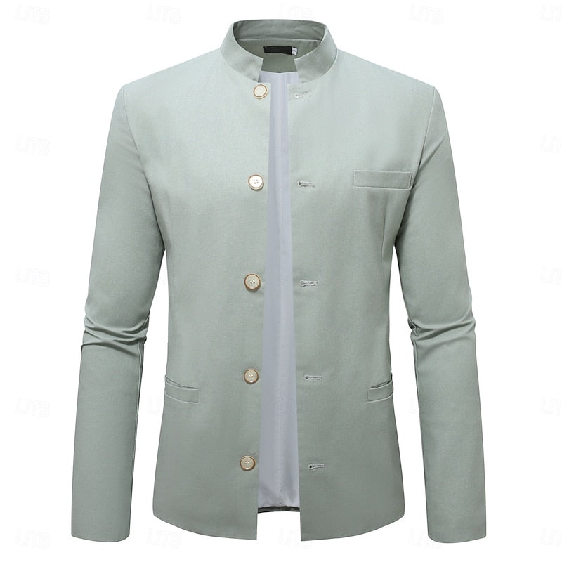 Mandarin-Collar Jacket