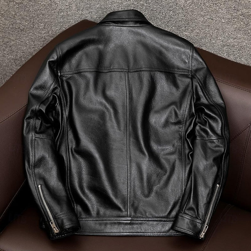 Classic Collared Moto Jacket