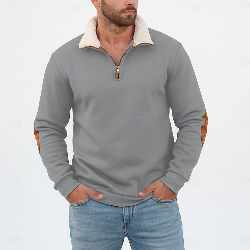 Standing Collar Half-Zip Pullover