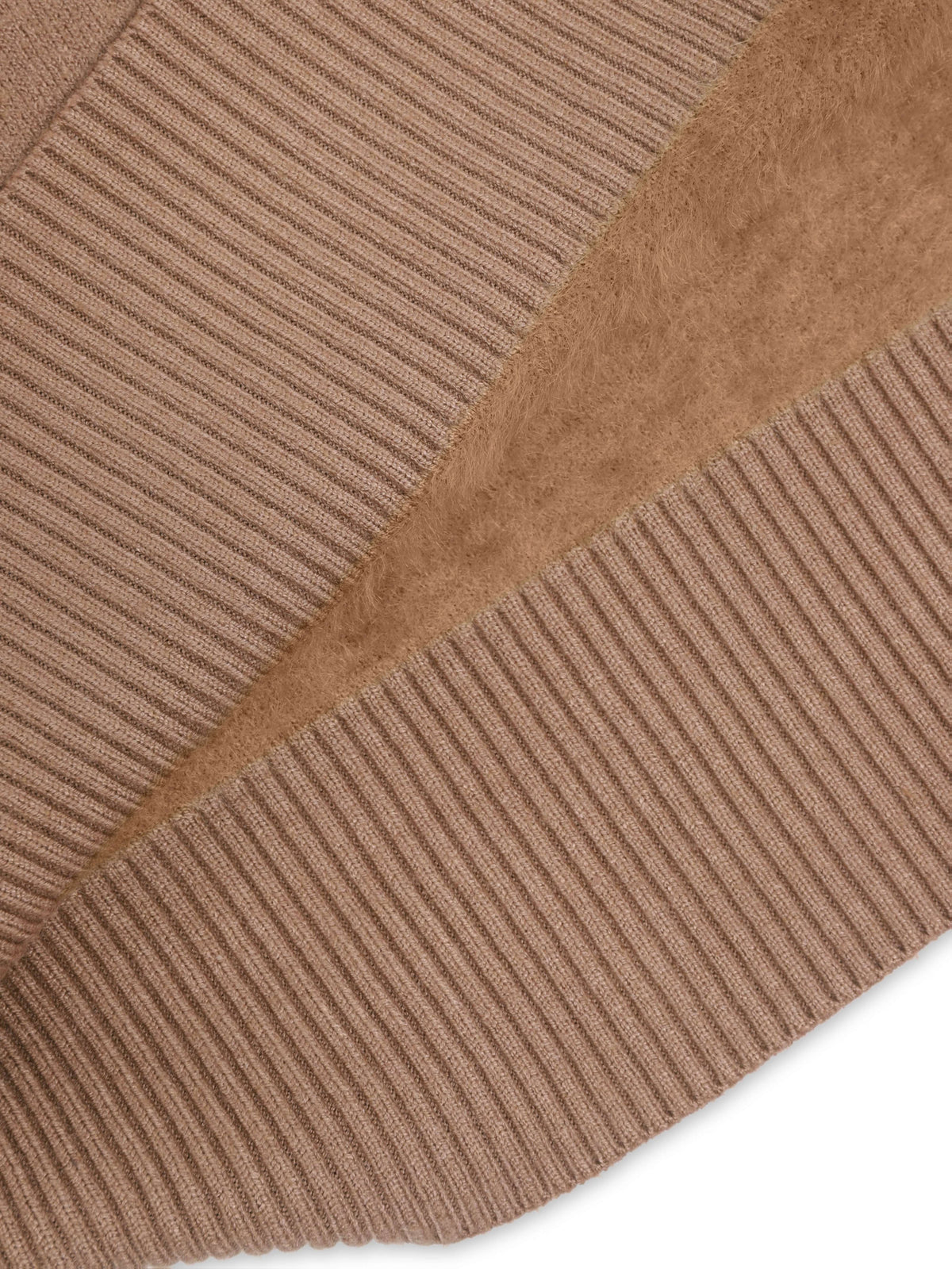 High-Neck Lined Sweater