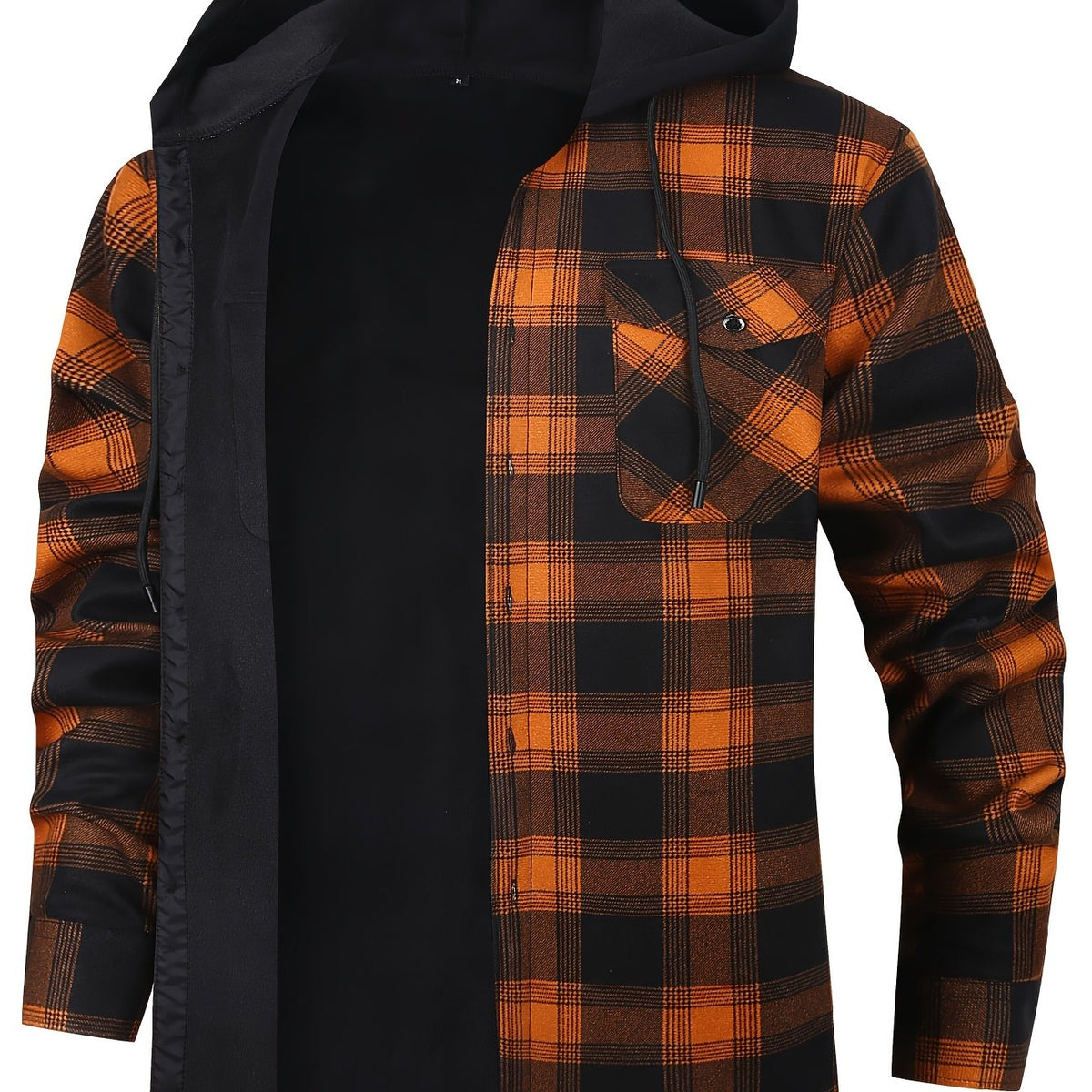 Hooded Check Shirt Jacket