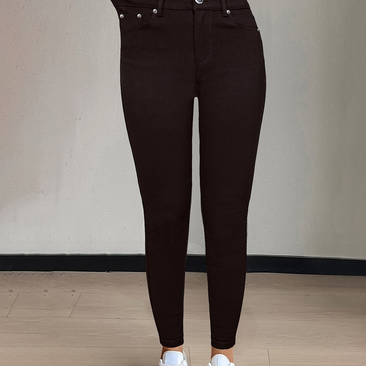 High-Waist Skinny Jeans