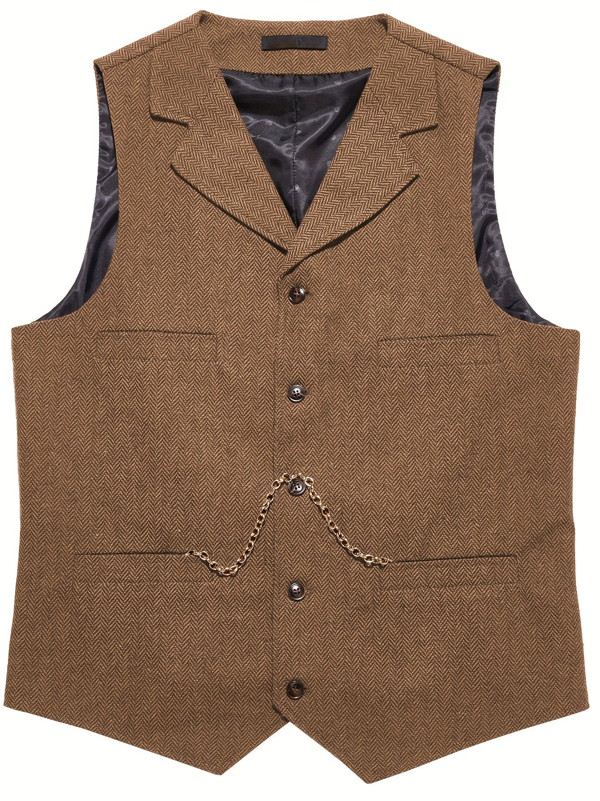 Herringbone Tailored Waistcoat