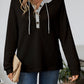 Relaxed Waffle-Knit Hooded Top