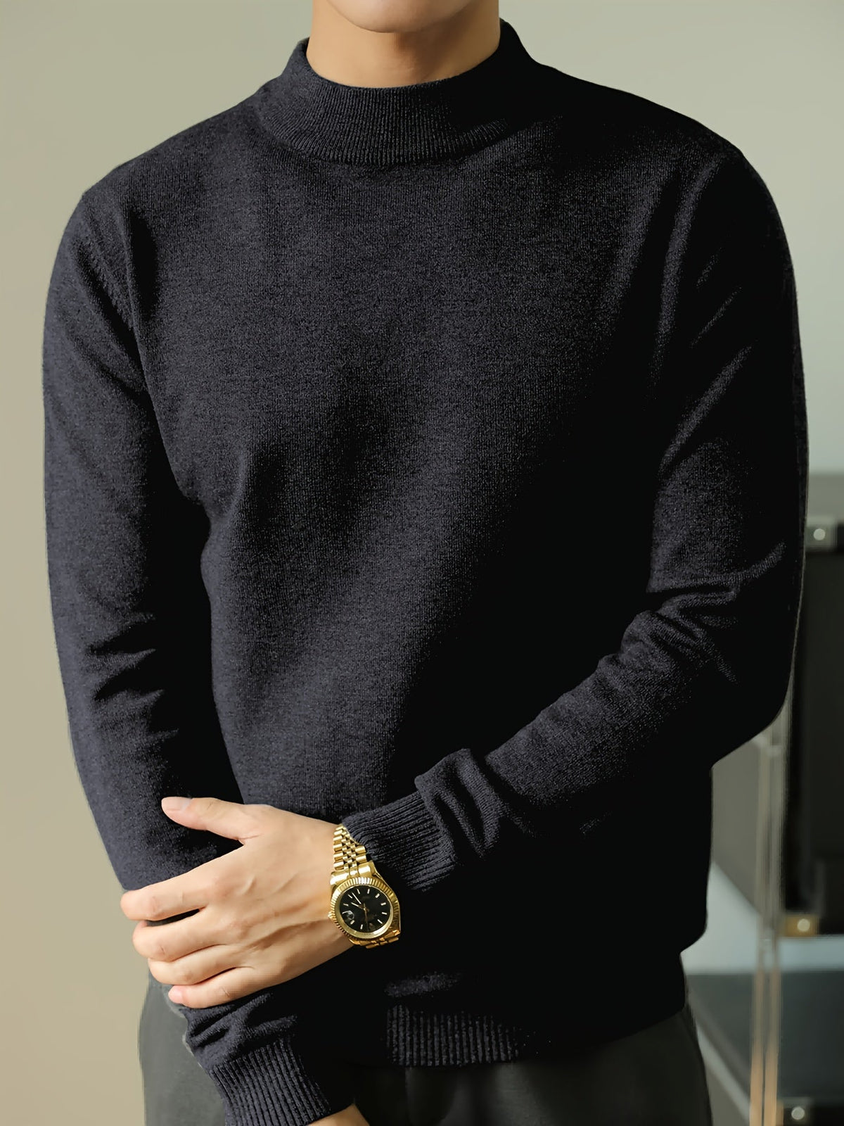 Refined High-Neck Sweater