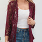 Floral Openwork Cardigan