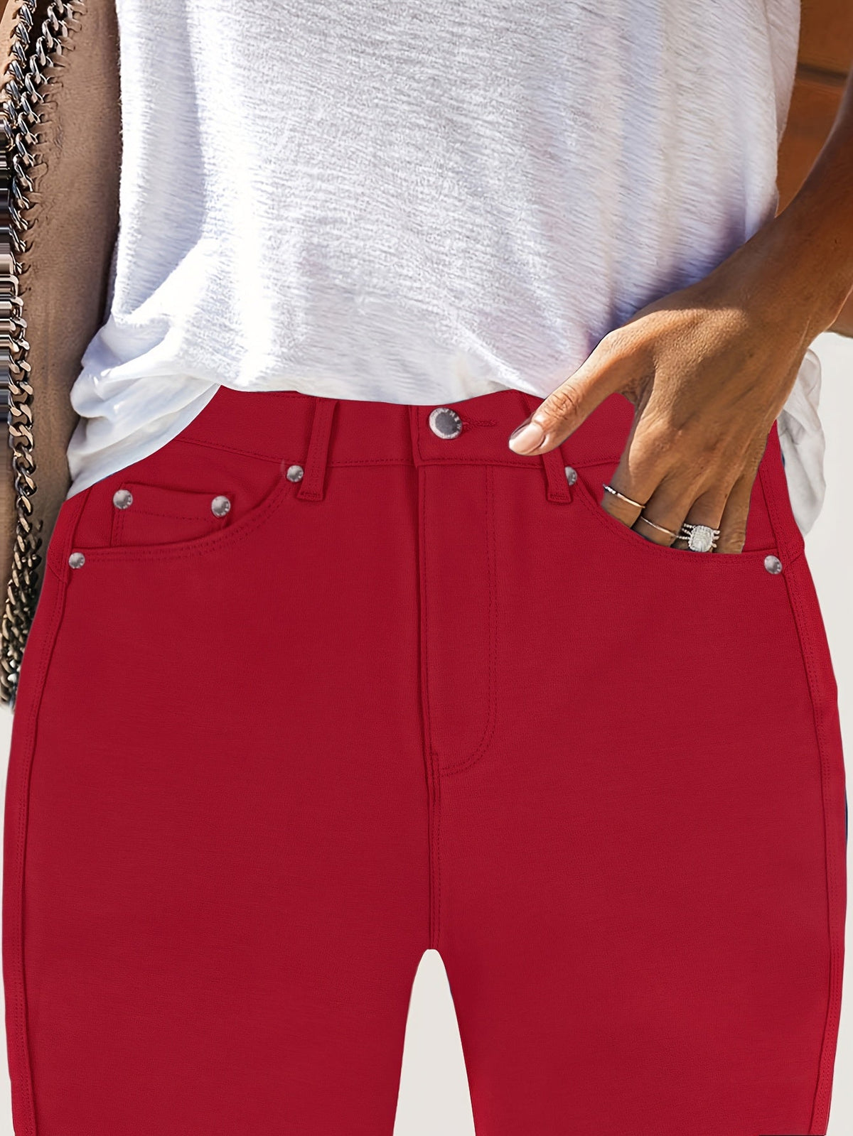 High-Waisted Skinny Jeans