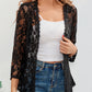 Floral Openwork Cardigan