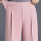High-Waisted Wide-Leg Trousers