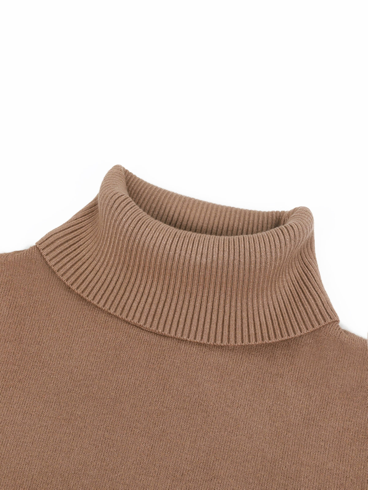 High-Neck Lined Sweater