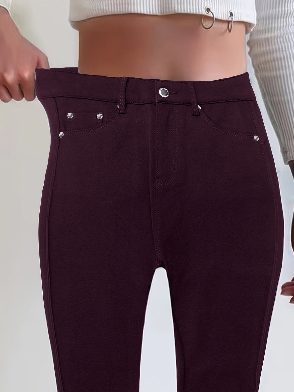 High-Waisted Skinny Jeans