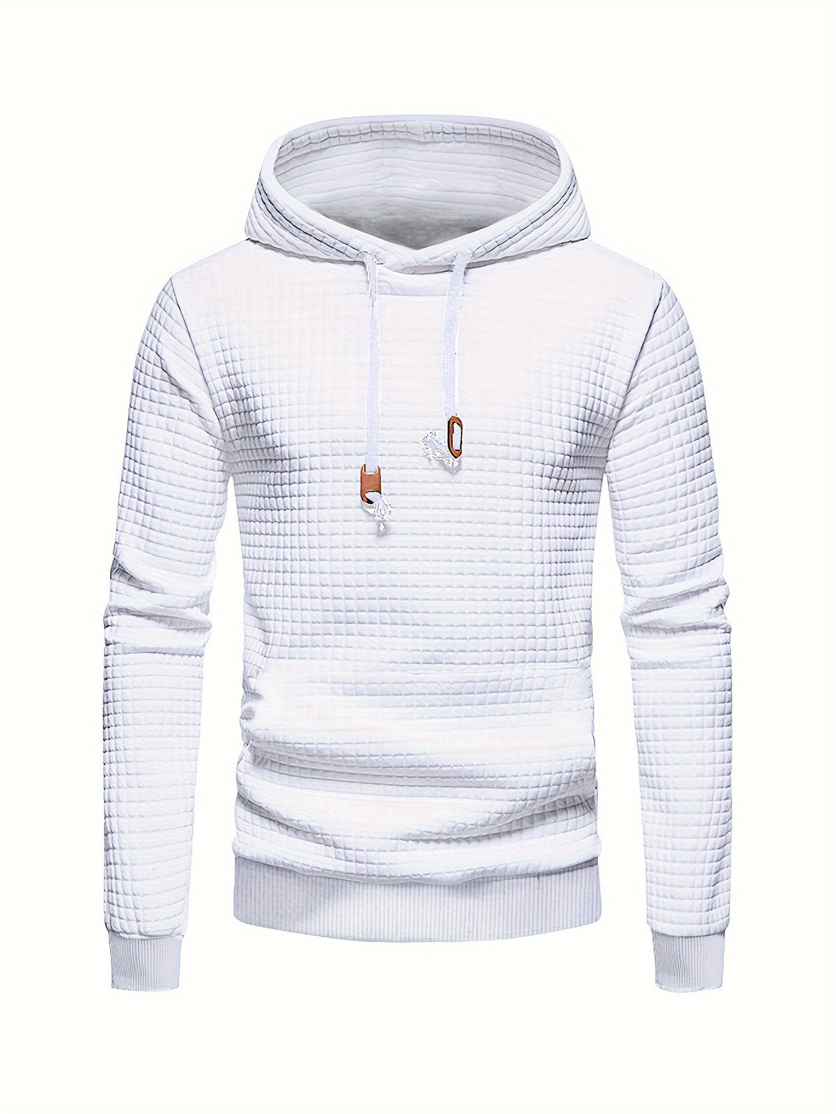 Textured Hooded Pullover
