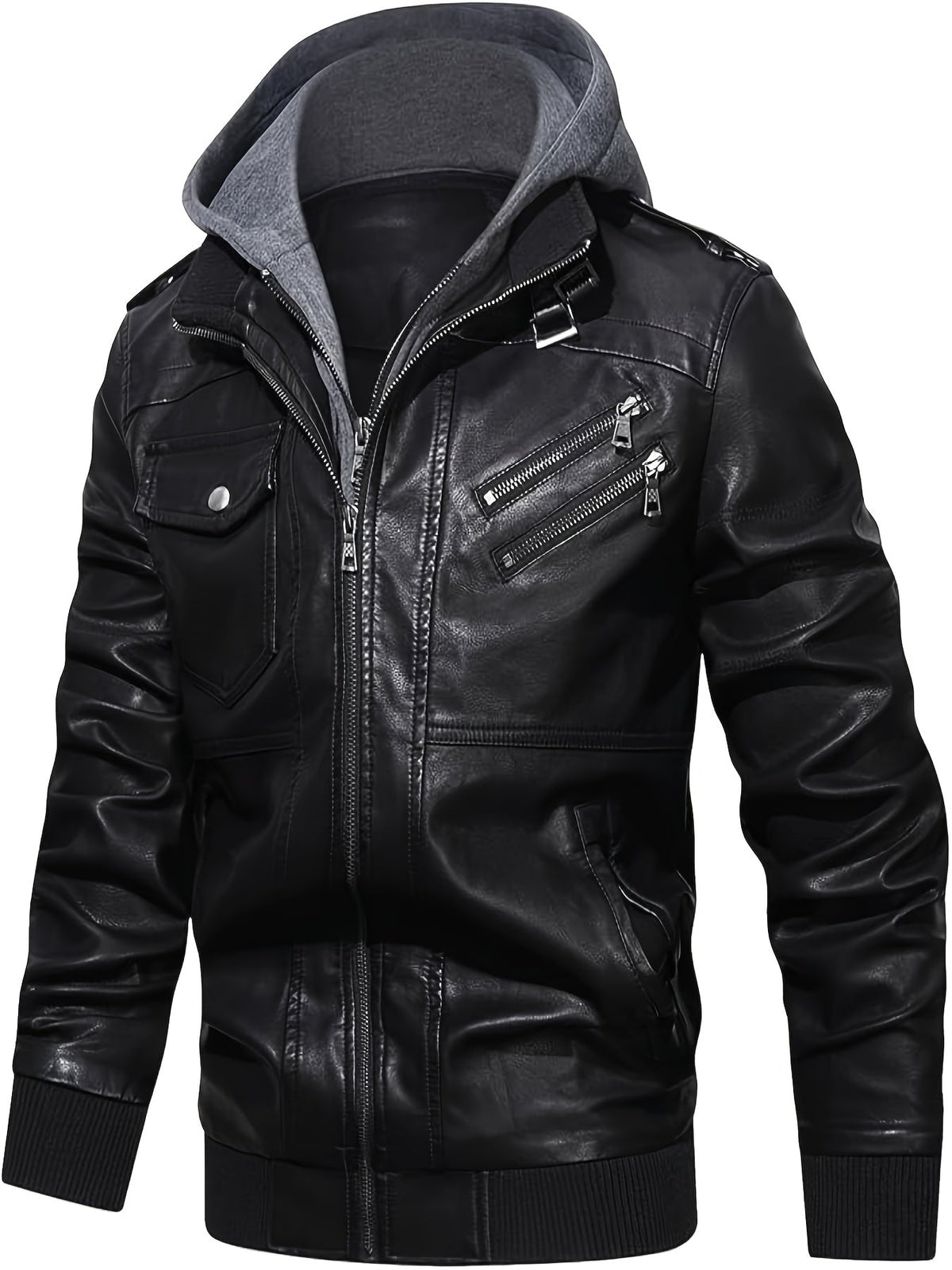 Hooded Moto Jacket