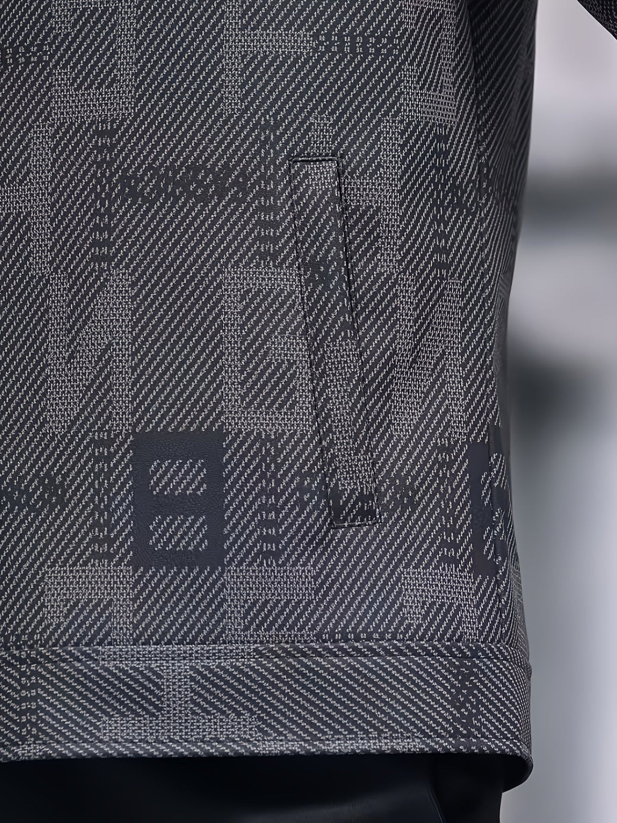 Patterned Trucker Jacket