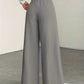High-Waisted Wide-Leg Trousers
