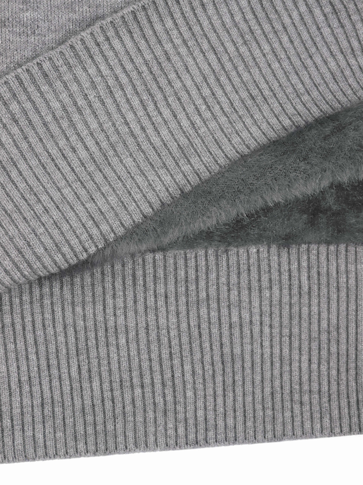High-Neck Lined Sweater