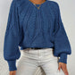 Relaxed Cable-Knit Sweater