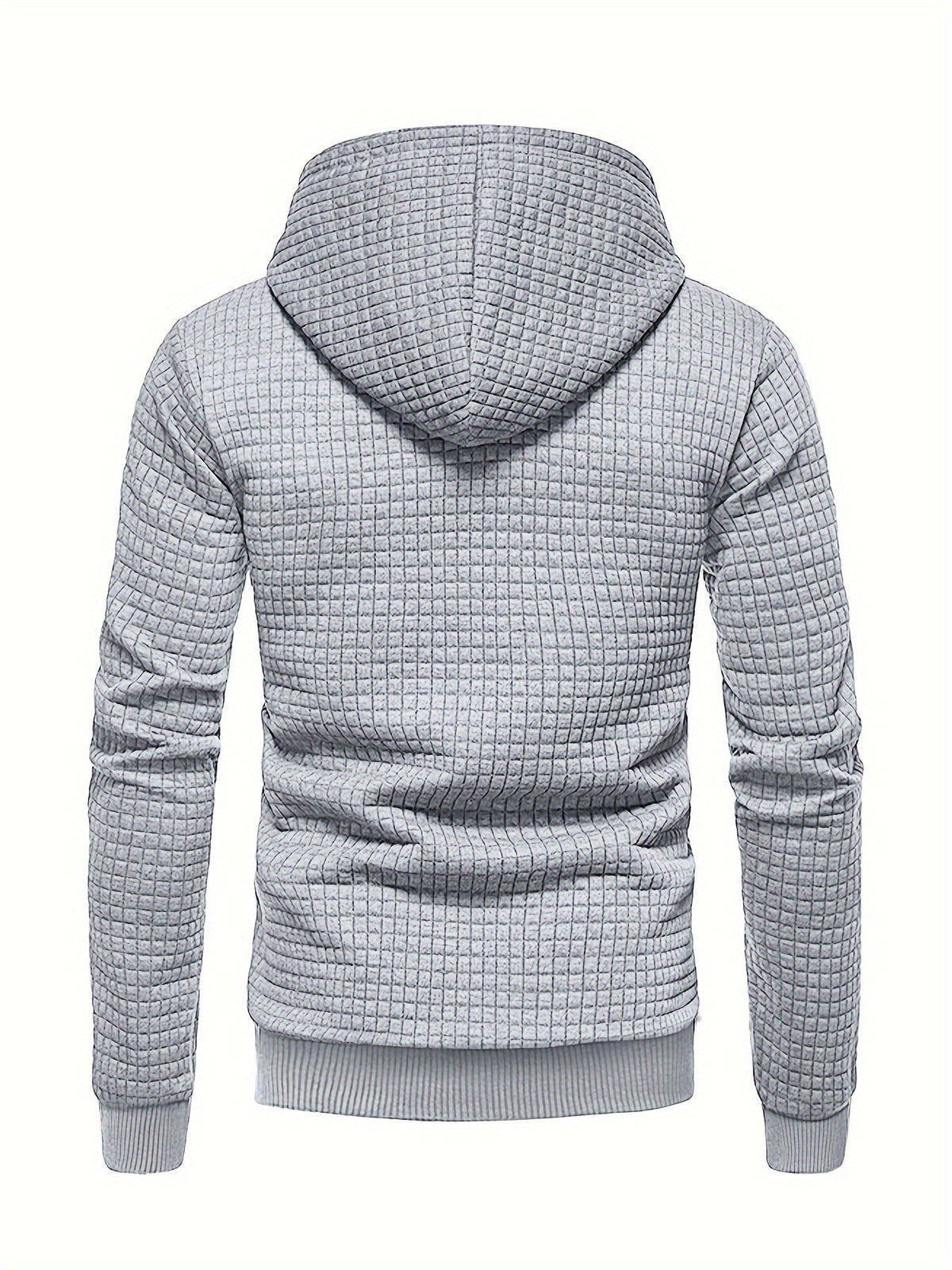Textured Hooded Pullover