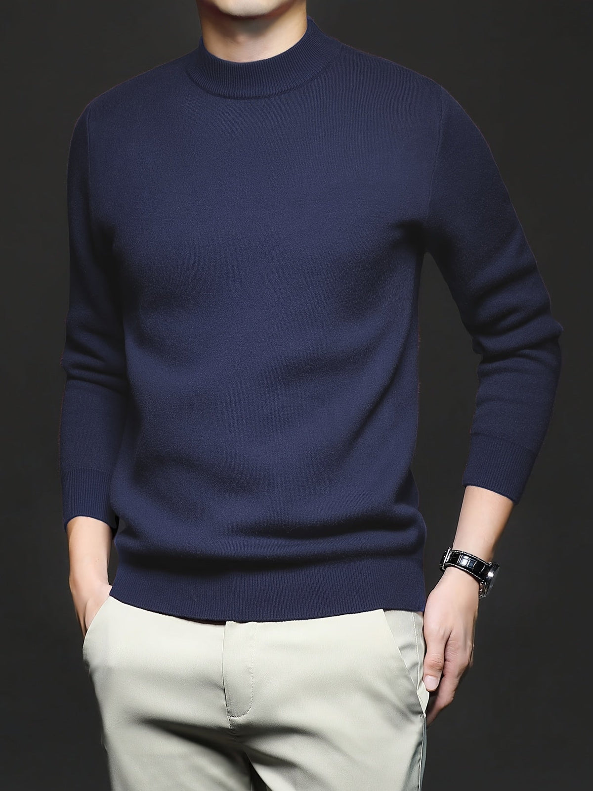 Refined High-Neck Sweater