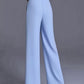 High-Waisted Wide-Leg Trousers