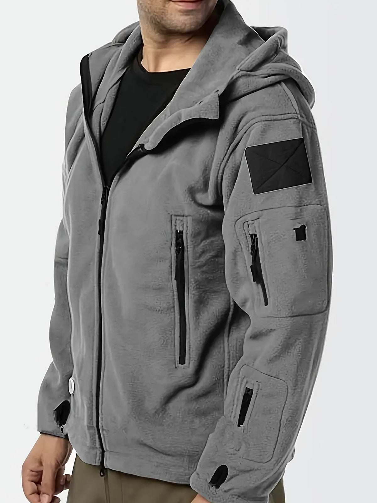 Rugged Hooded Zip Jacket