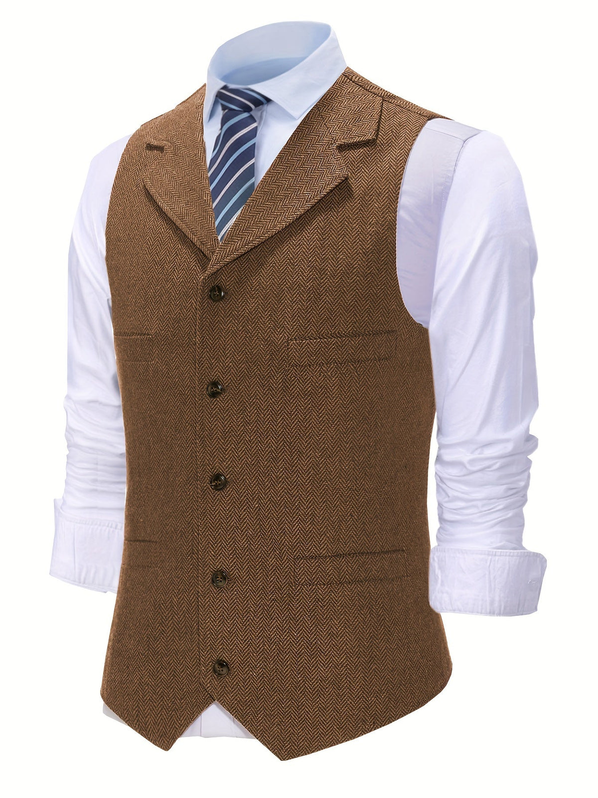Herringbone Tailored Waistcoat