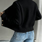 Cable-Knit Button-Front Cardigan